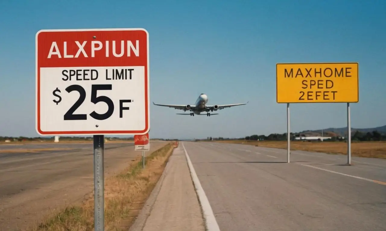 What is the Maximum Speed Limit When Within 25 Feet of an Aircraft?